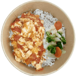 Egg and Tomato Rice (V) 番茄滑蛋蓋飯
